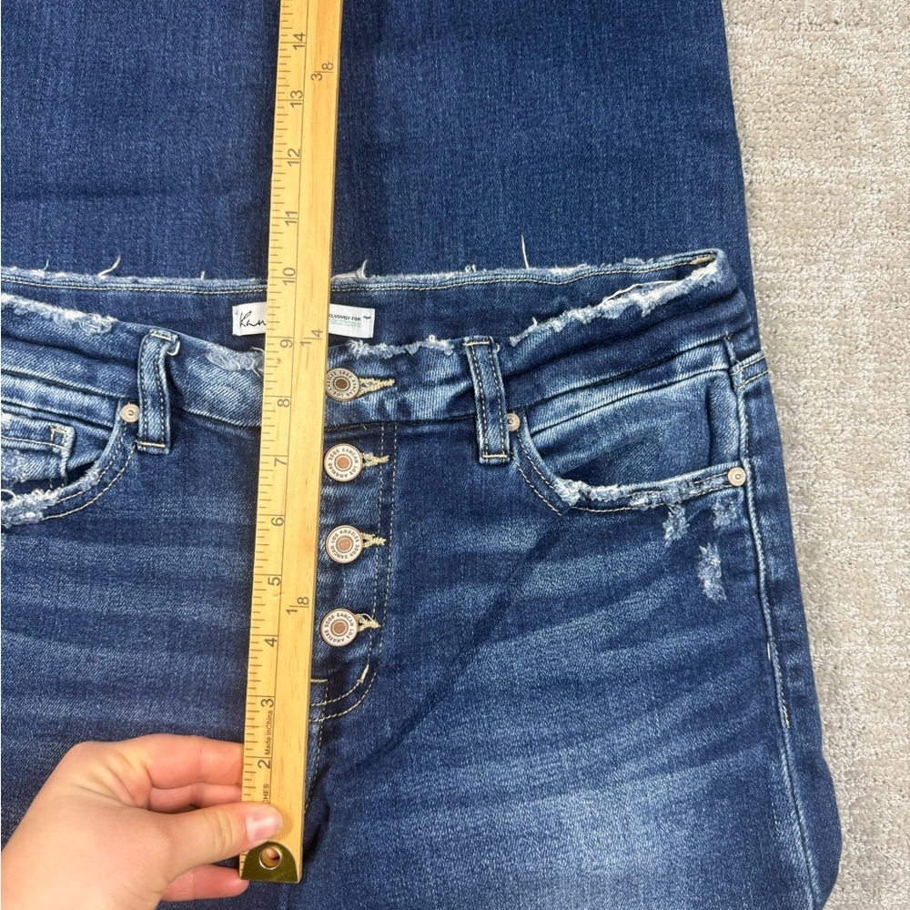 Kancan Exposed Button Fly Cuffed Skinny Jean Women Size 28 - Picture 3 of 6